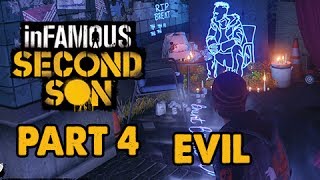 inFamous Second Son Evil Walkthrough Part 4  Chasing the Light  Evil amp Expert Playthrough [upl. by Odnama160]