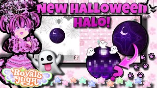 NEW HALLOWEEN HALO BADGE OUT 2023👻🎃 In Royale High  Halo theory  Royalloween update Roblox🎃🏰 [upl. by Norrab]