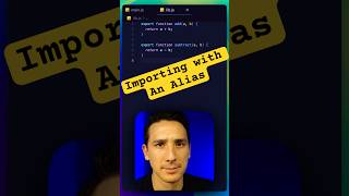 Importing with an Alias in JavaScript javascript javascripttutorial coding programming [upl. by Calmas]