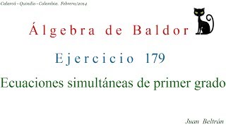 Sistema de ecuaciones 2x2 Baldor 1795 😺👀 [upl. by Burn]