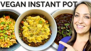 3 Dump and Go Vegan Instant Pot Meals for Busy Days [upl. by Barmen871]