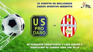 US Pro Daro vs US Giubiasco [upl. by Nnawtna]