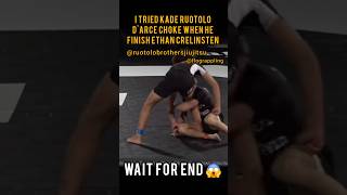 I Tried Kade Ruotolo Darce Choke Finish Ethan Crelinsten shorts trending shortvideo mma bjj [upl. by Aicercal]