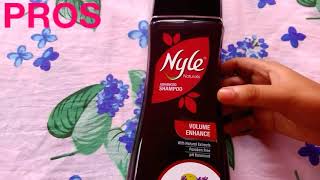 Nyle Naturals Volume Enhance Shampoo  PARABEN FREE SHAMPOO REVIEW [upl. by Akemaj]