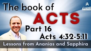 Lessons from Ananias and Sapphira [upl. by Enixam]