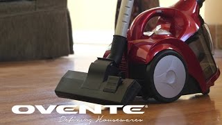 Ovente ST2500R Compact Cyclonic Bagless Canister Vacuum [upl. by Jonette973]