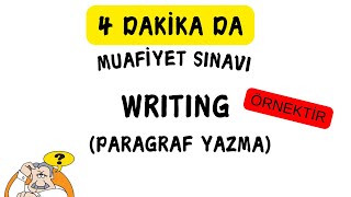 İNGİLİZCE HAZIRLIK MUAFİYET SINAVI quotWRITINGquot PARAGRAF YAZMA [upl. by Elrod577]