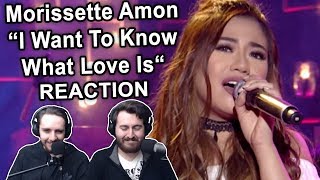 Singers ReactionReview to quotMorissette Amon  I Want To Know What Love Isquot [upl. by Enneyehc734]