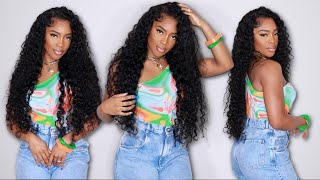 Effortless Pre Plucked Water Wave Frontal Wig Install  Perfect Hair for Summer Ft Asteria Hair [upl. by Danziger]