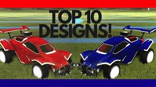 Rocket League TOP 10 EXPENSIVE WHITE OCTANE DESIGNS 250k [upl. by Derek]