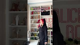 How girls pack for a 3 day trip 🧳 PART 1 comedy relatable viralvideo packing trip trending [upl. by Adnoloy]