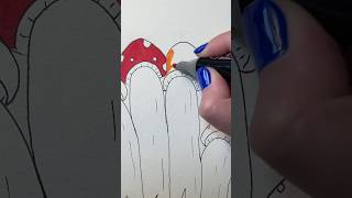 How to draw mushrooms with markers for kids and beginners 🍄 🍄‍🟫 [upl. by Rebeh]