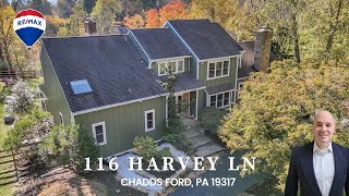 Stunning Luxury Home Tour on 2 Acres with Pool amp Scenic Views  116 Harvey Ln Chadds Ford PA [upl. by Narrad319]