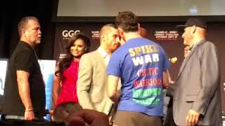 David Lemieux vs Gary O’Sullivan SHOVING amp SEPARATED Face Off [upl. by Neve]