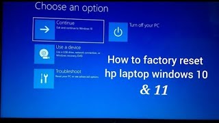 How to reset hp laptopI resettingwindows 11  😱🖥hp laptop recovery step by stepreview😱 [upl. by Traci393]