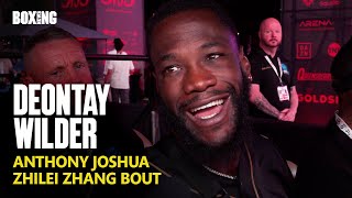 Deontay Wilder On Anthony Joshua Fight amp Vows To KO Zhang [upl. by Jayme]