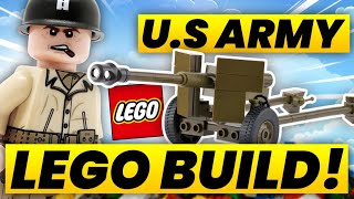 LEGO WWII Building the US AntiTank Gun [upl. by Vidovic]