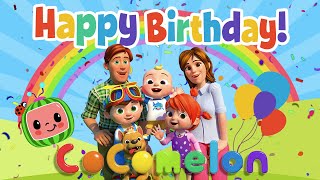 Happy Birthday Song  Cocomelon Theme [upl. by Ainahpets473]