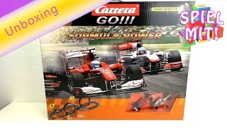 Carrera Bahn Go Formula Racing Track Unboxing 20062271  Formel 1 Rennstrecke Spielzeug  deutsch [upl. by Rudolph]