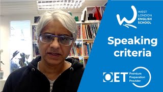 OET Speaking Criteria  West London English School  Facebook live  Occupational English Test [upl. by Plunkett]