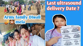 Last Ultrasound 🫄 Delivery Date  Army Family Diwali Melasu Yaorure🙂SuniSingha [upl. by Airun]