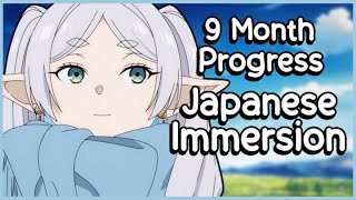 Japanese Progress Update  9 Months  RefoldImmersion Learning [upl. by Felicity]