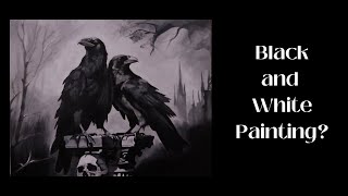 Grayscale Painting Tutorial  Acrylic Tips and Techniques [upl. by Ycrep]