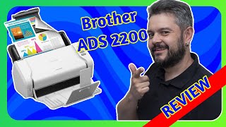 Review Scanner Brother ADS 2200 [upl. by Prima]