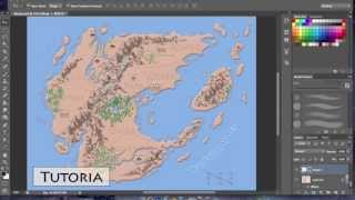 Fantasy Mapmaking Tutorial 4 of 5 [upl. by Coppola450]