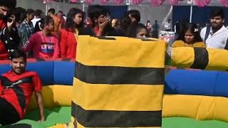 Trampoline Game at Invertis University Bareilly On the occasion of TedXInvertisUniversity bareilly [upl. by Annohsat374]