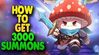 Legend of Mushroom How To Get 3000 Free Summons  Simple Guide [upl. by Nyledaj856]