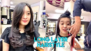 POTONG RAMBUT LAYER  Long Layers Haircut  Long Haircut  Hairstyle 2020  Update [upl. by Yllet]