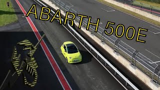 Fiat ABARTH 500E Scorpionissima on track BilsterBerg [upl. by Melany]