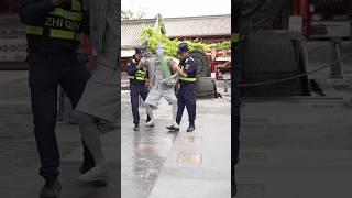 Police attack silver man shortvideo shorts funny viralvideo AlaminAkash [upl. by Margarida]