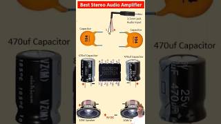 TDA2822 Best Stereo Amplifier Circuit 2Piece Computer Speaker  Low voltage Dual channel amplifier✅ [upl. by Caruso]