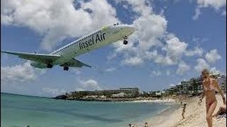 Amazing Willemstad MD80 Cockpit Video Approach amp Landing Curacao HD1080p [upl. by Ayaladnot236]