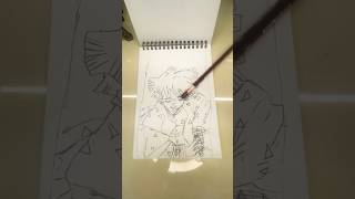 Drawing of Zenitel Demon slayer fan Drawings shorts [upl. by Namharludba400]