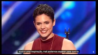 Incrível apresentação de Calysta Americas Got Talent  Legenda PTBR [upl. by Aggy]