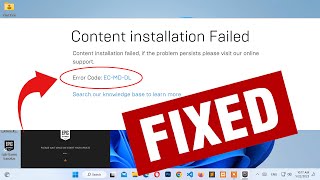 FIX  Content installation failed  Error Code ECMDDL  Epic Games Launcher STUCK  Engineini [upl. by Harret]