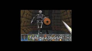 Fighting a Skeleton in Daggerfall thejonnymar shorts [upl. by Eisus]