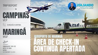 AEROPORTO DE MARINGÁPR VOANDO COM O ATR DA AZUL DESDE CAMPINASSP [upl. by Gerhard]