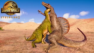 IGUANODON Finishing Move vs All Carnivore Dinosaurs  JURASSIC WORLD EVOLUTION 2 [upl. by Pul]