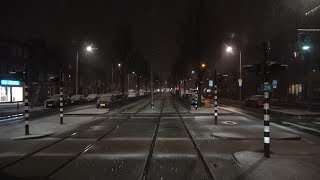 Grote Markt  Leyenburg  keerlus Het Gemaal  tram 6  natte sneeuw  2023 [upl. by Medor]