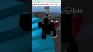 When you already know too much robloxswearingupdateroblox funny robloxfyp robloxgames game [upl. by Eizzik]