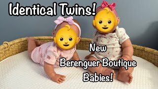 Identical Twins NEW Berenguer Boutique Babies Lola Sculpt [upl. by Risan]