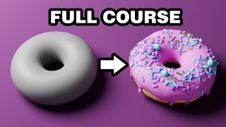 Beginner Blender 40 Tutorial  Full Course [upl. by Ilyk]