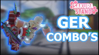 Sakura Stand  Ger Best True Combos [upl. by Fugazy]