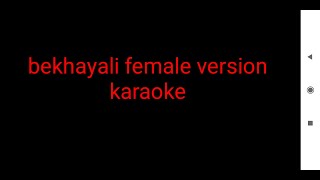 bekhayali dhvani bhanushali karaoke with lyrics [upl. by Jelene]