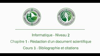 Cours 3  Bibliographie et citations [upl. by Brigitte863]