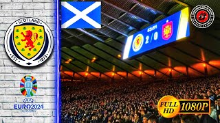 🔵⚪ Scotland Fans Is On Fire • Europe qualifications • Scotland vs Spain 2  0 29032023 [upl. by Brebner]